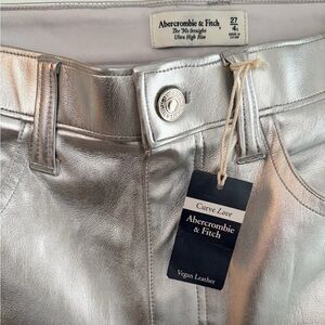 Abercrombie & Fitch High Rise Silver Jeans